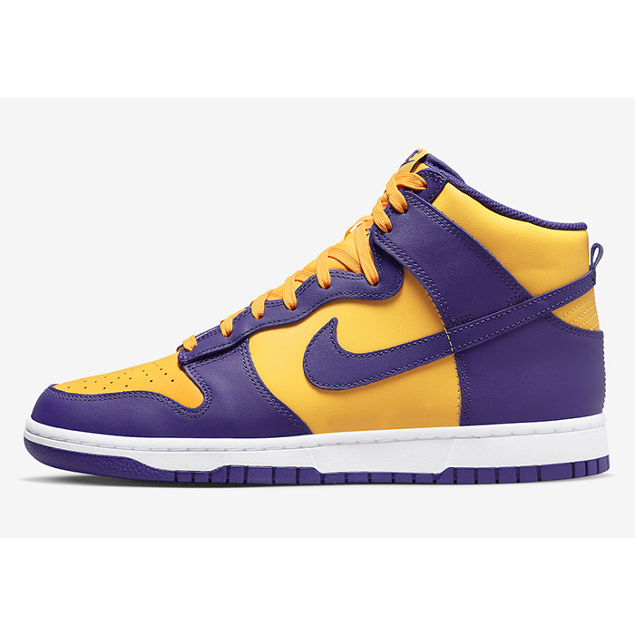 SB Dunk High“Lakers”Running Shoes-Purple/Yellow-5848852
