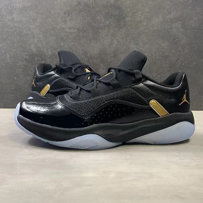 Air Jordan 11 Cmft Low Running Shoes-Black/Gold-1173562