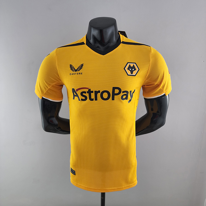 22/23 Wolverhampton home Yellow Jersey version short sleeve (player version)-5020659