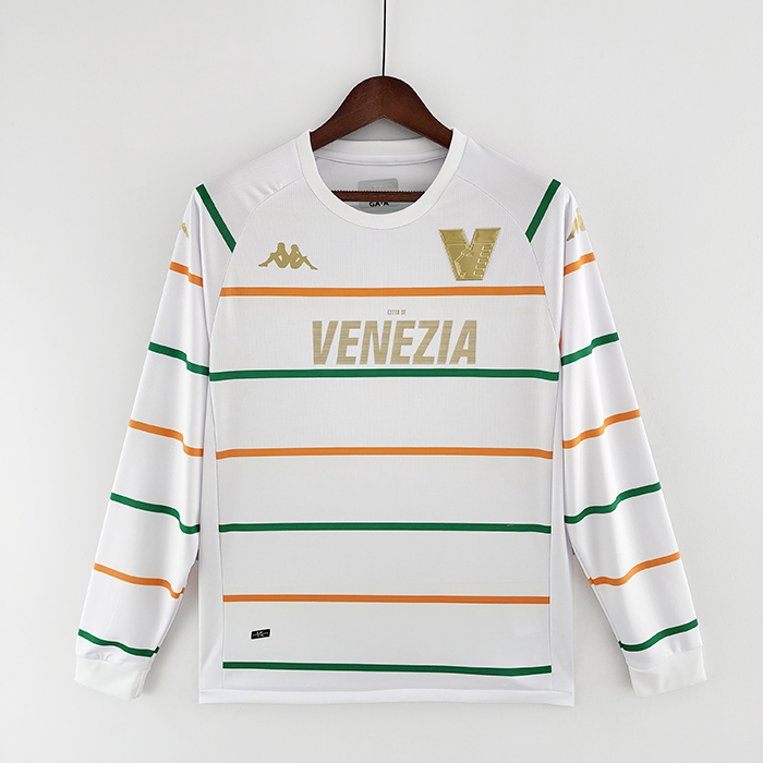 22/23 Venezia away White Jersey version Long sleeve shirt-8990435