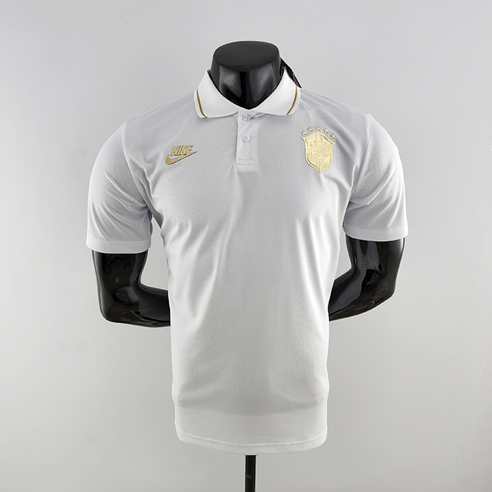 2022 POLO Brazil White Jersey version short sleeve-5771448