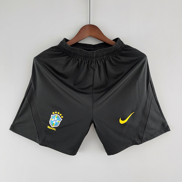2022 Brazil Training Wear Shorts Black Jersey Shorts-9162986