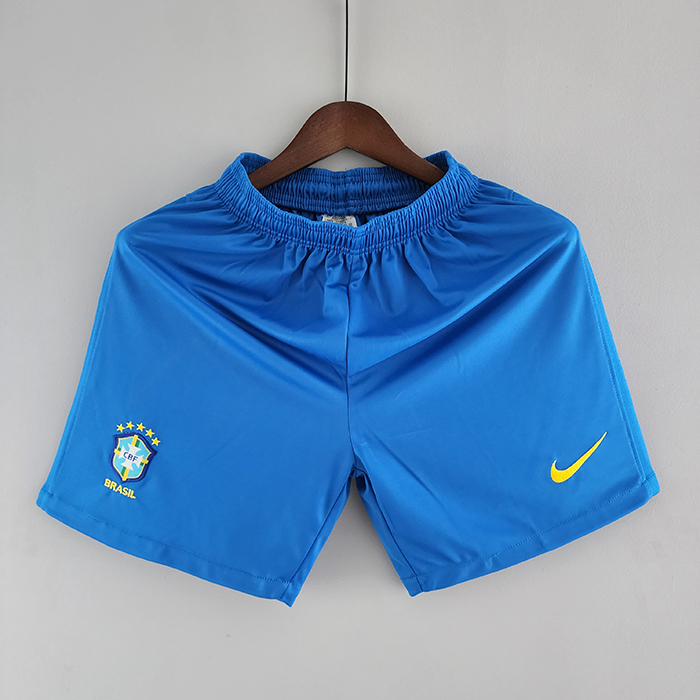 2022 Brazil Shorts Blue Jersey Shorts-2181667