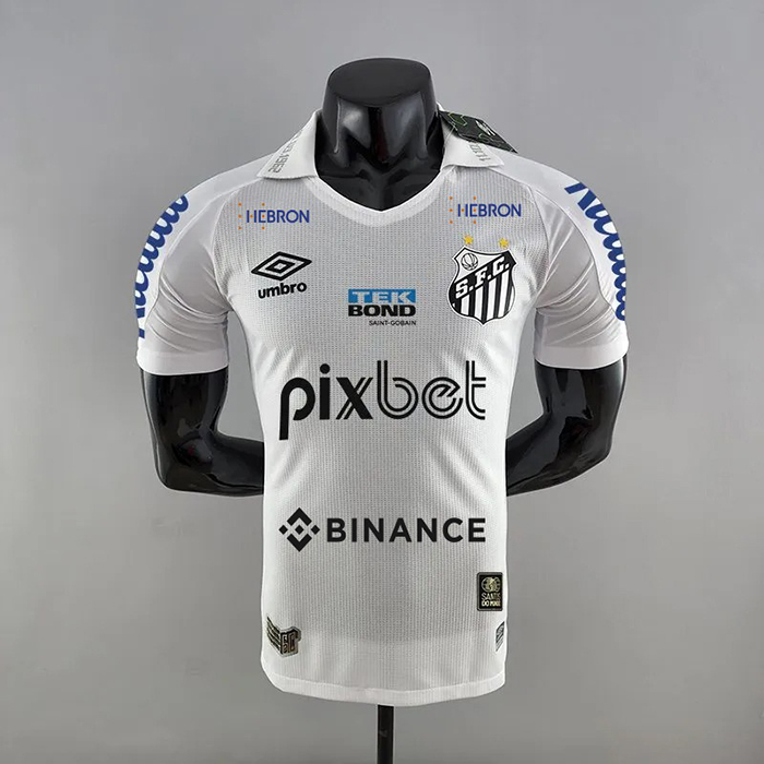22/23 Santos Laguna all sponsor Home White Jersey version short sleeve (player version)-5257039