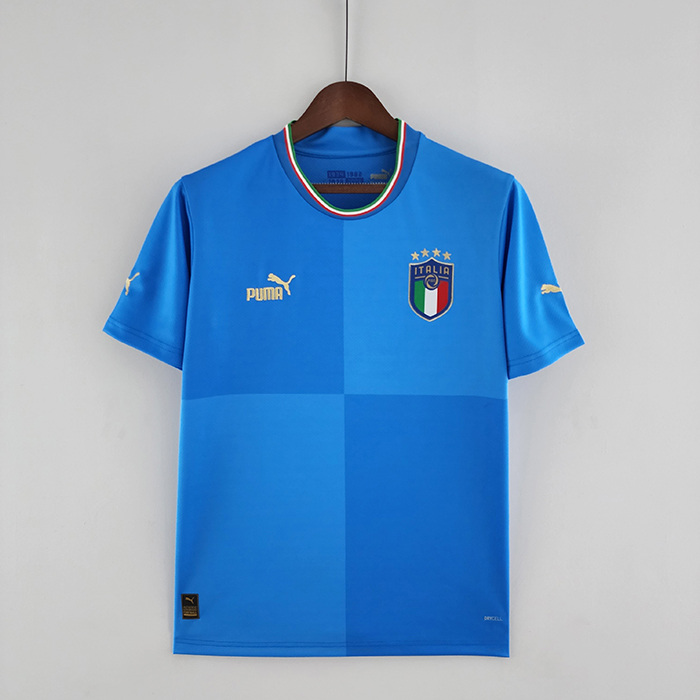2022 Italy home Blue Jersey version short sleeve-3626720