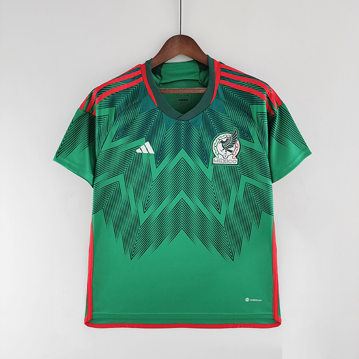 2022 World Cup National Team Mexico home Green Jersey version short sleeve-3733858