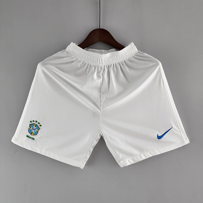 2022 World Cup National Team Brazil Shorts White Jersey Shorts-7261093