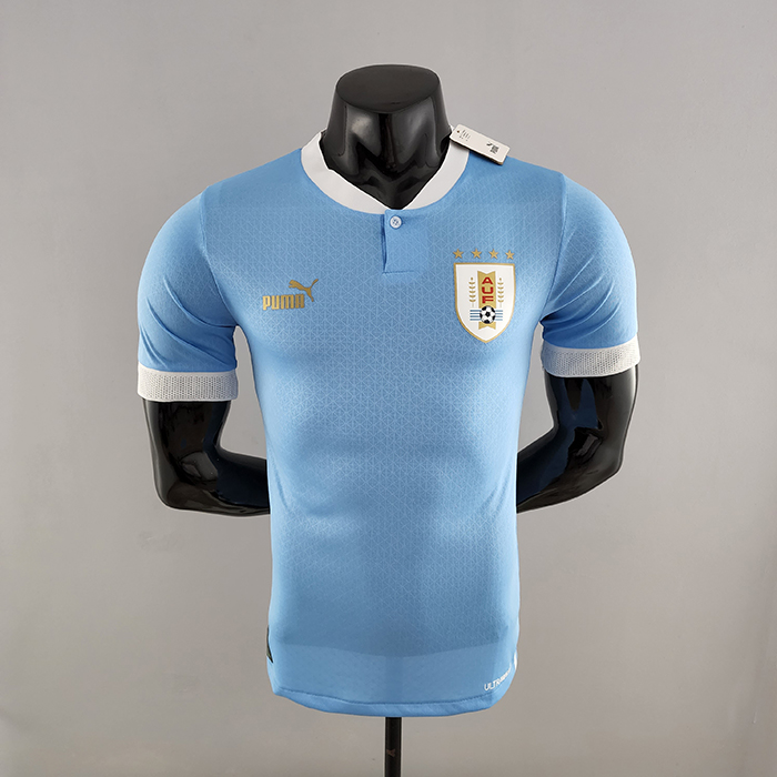 2022 World Cup National Team Uruguay home Blue Jersey version short sleeve (player version)-2833933