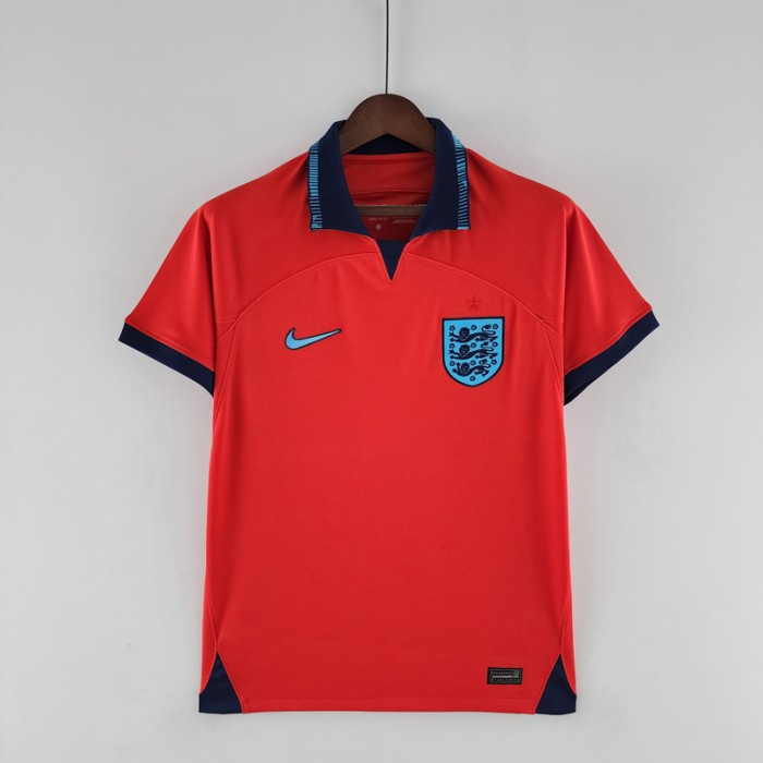 2022 World Cup National Team England away Red Jersey version short sleeve-7457588