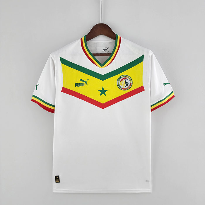 2022 World Cup National Team Senegal Home White Jersey version short sleeve-909109