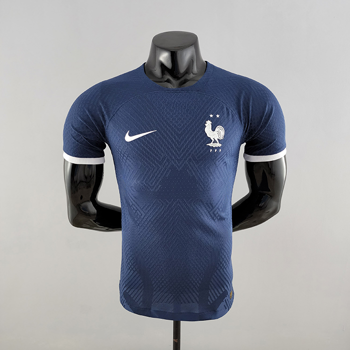 2022 World Cup National Team France Royal Blue Jersey version short sleeve (player version)-9593953