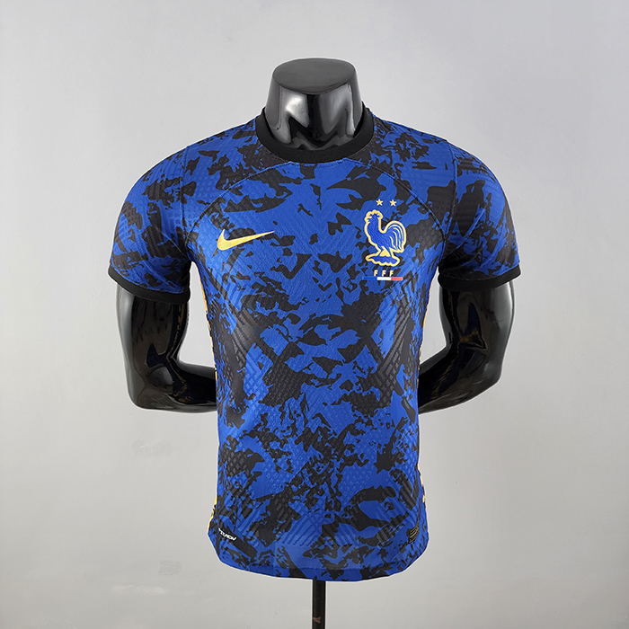 2022 World Cup National Team France Special Edition Blue Jersey version short sleeve (player version)-9450241
