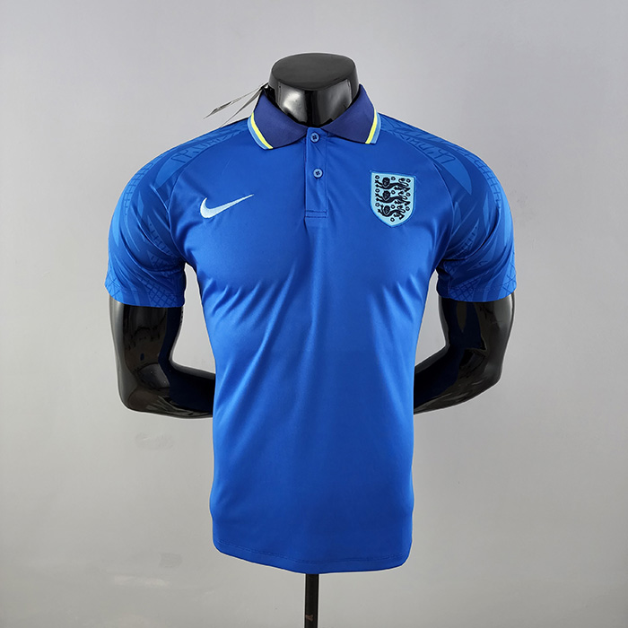 2022 World Cup National Team POLO England Blue Jersey version short sleeve-7473561
