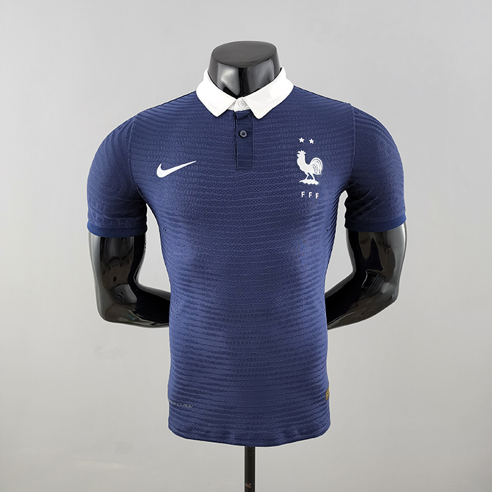 2022 World Cup National Team France Classic Blue Jersey version short sleeve (player version)-8629297