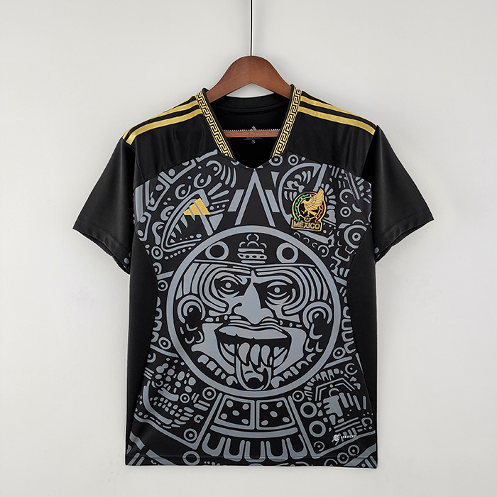 2022 World Cup National Team Mexico Special Edition Black Jersey version short sleeve-2006214