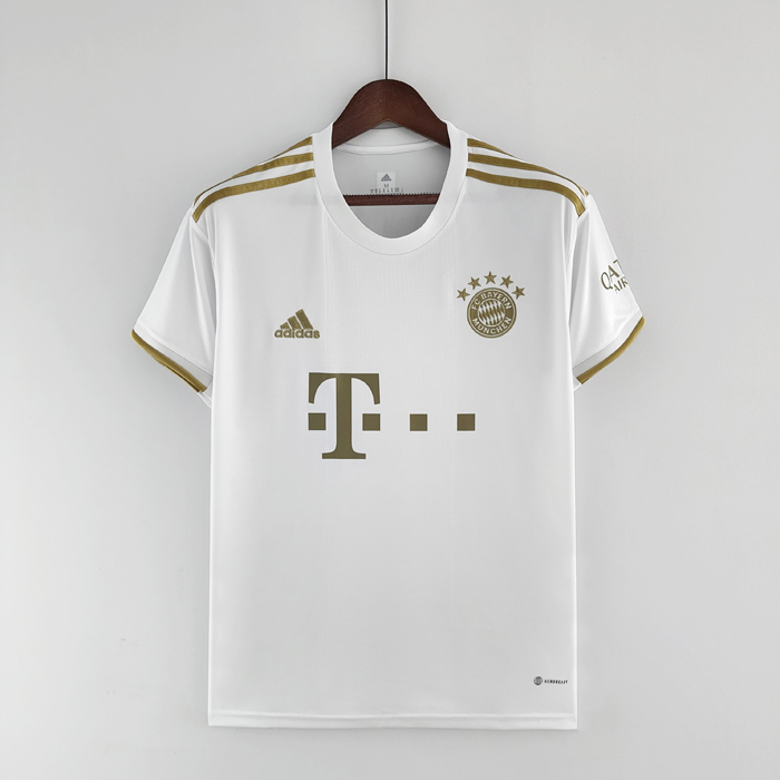 22/23 Bayern Munich away White Jersey version short sleeve-1115076