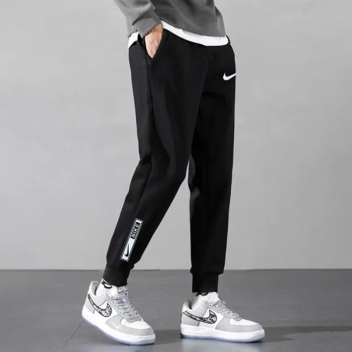 Fashion Casual Long Pants-Black-496687