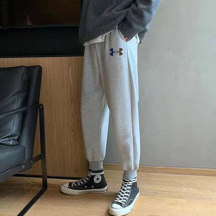Fashion Casual Long Pants-Grey-3661612