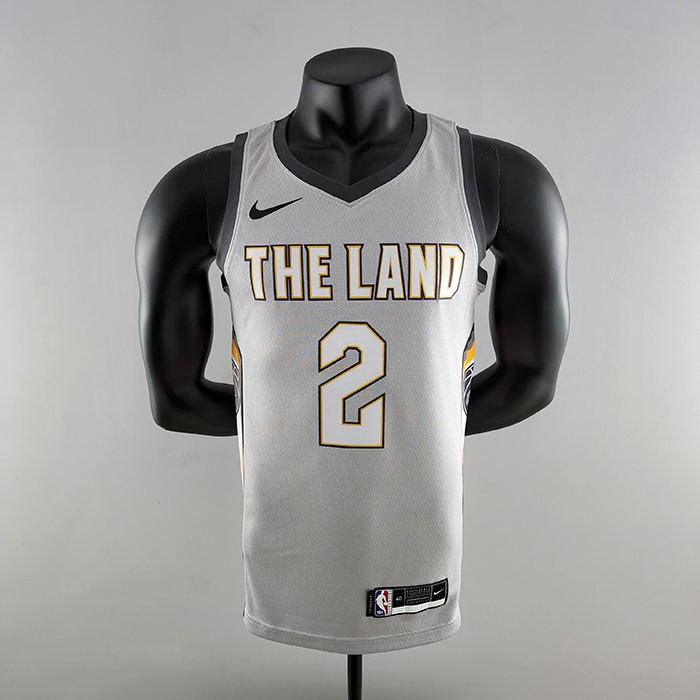 2018 Irving #2 Cleveland Cavaliers Grey NBA Jersey-498529