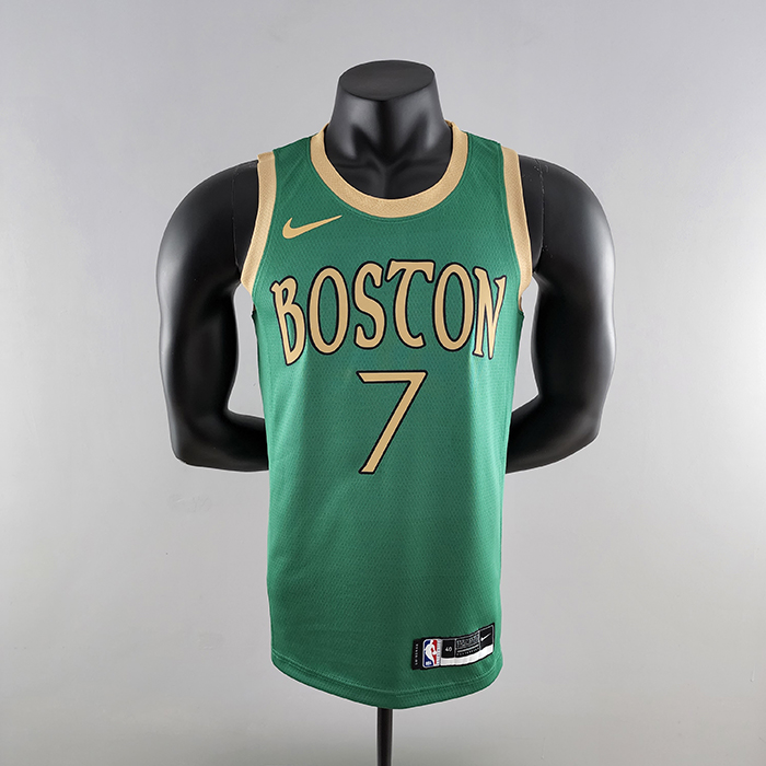 2020 BROWN#7 Boston Celtics City Edition Green NBA Jersey-8096793