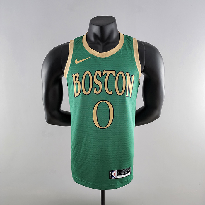 2020 Tatum #0 Boston Celtics City Edition Green NBA Jersey-4216599