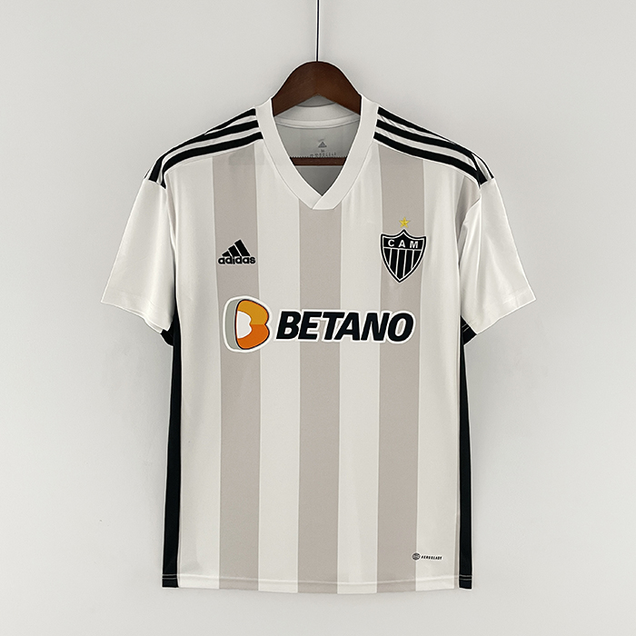 22/23 Atlético Mineiro Away White Black Jersey version short sleeve-6362319