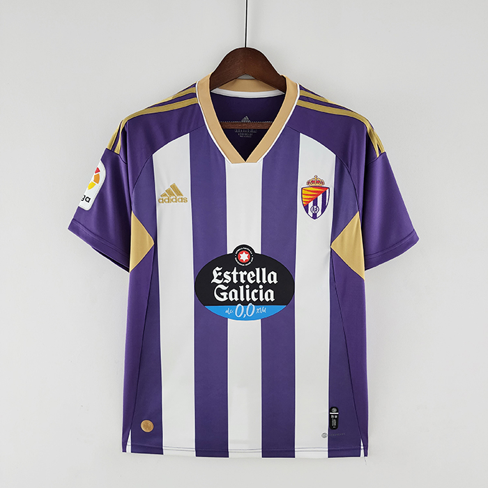 22/23 Valladolid home Purple White Jersey version short sleeve-6821333