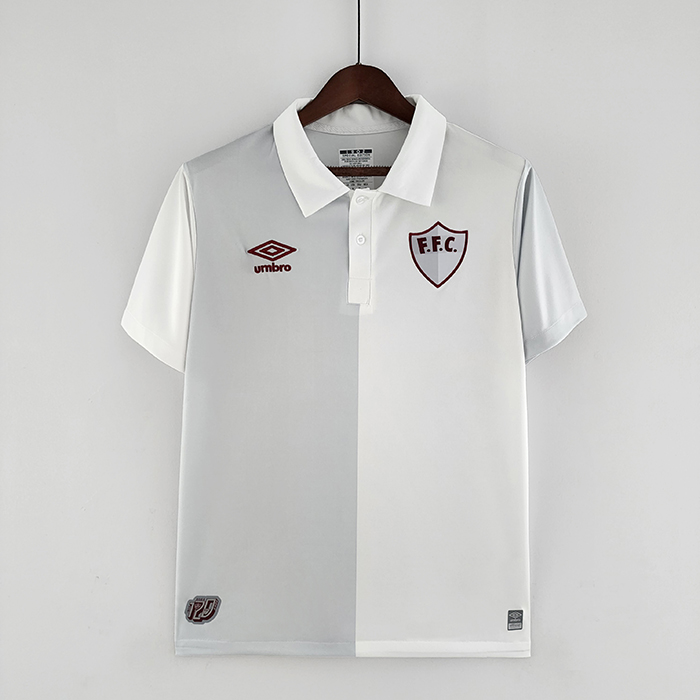Fluminense 120th Anniversary White Grey Jersey version short sleeve-3828318