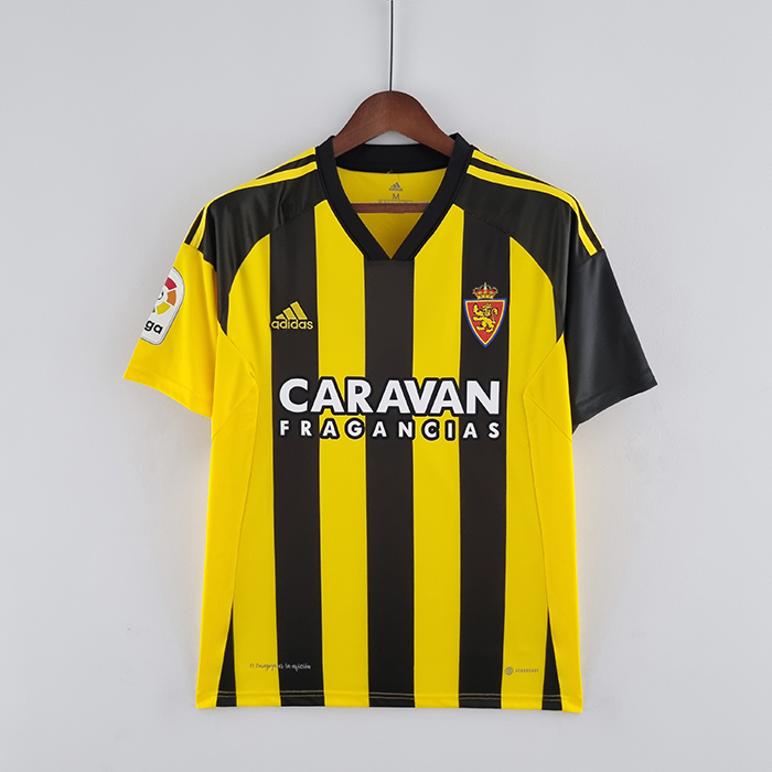 22/23 Real Zaragoza away Yellow Black Jersey version short sleeve-4414438