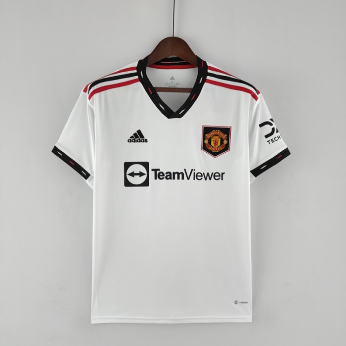 22/23 Manchester United M-U Away White Jersey version short sleeve-8092597
