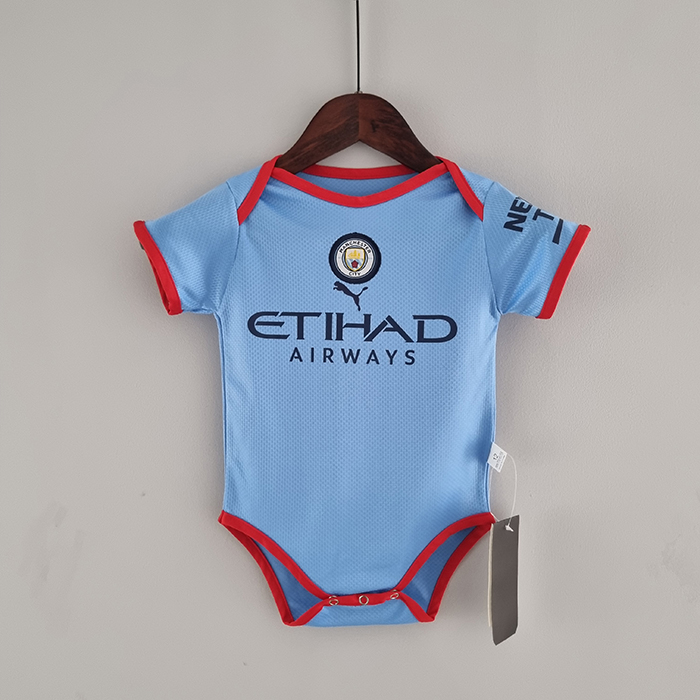22/23 Baby Manchester City Home Blue Jersey version short sleeve-1425532