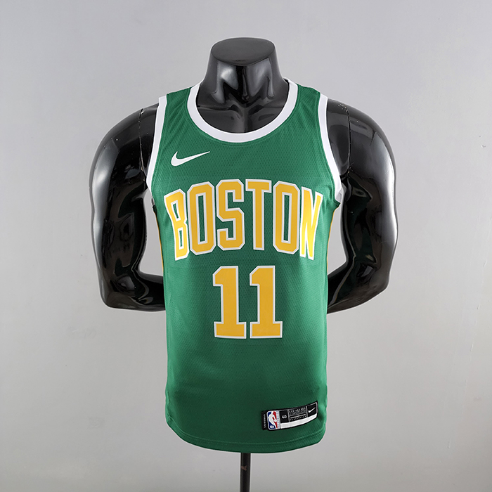 Boston Celtics IRVING#11 Green Gold NBA Jersey-3174589