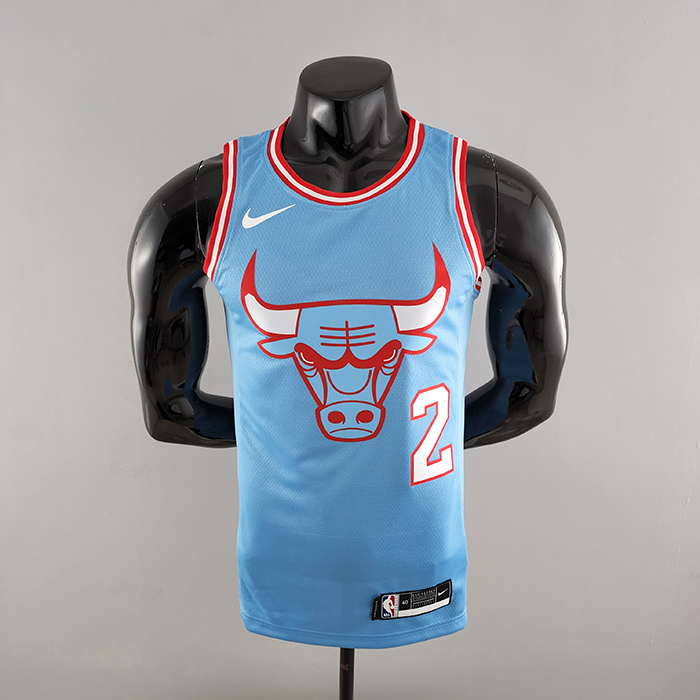 Chicago Bulls BALL#2 Blue NBA Jersey-3929744