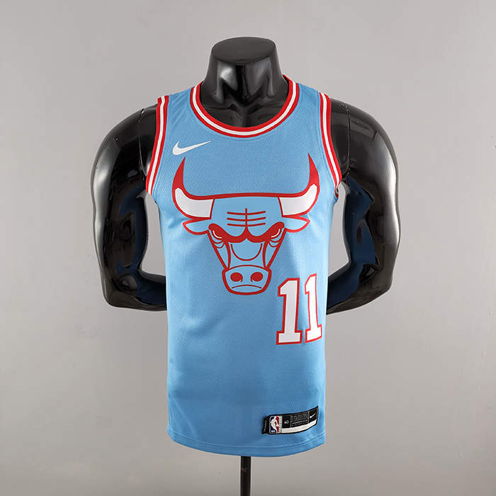 Chicago Bulls DeROZAN #11 Blue NBA Jersey-7225668