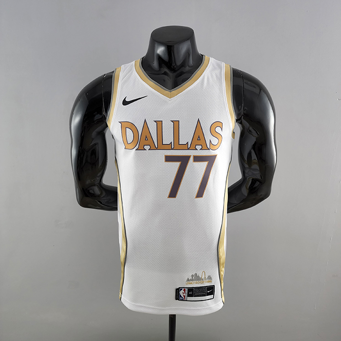 2020 Dallas Mavericks DONCIC#77 City Edition White NBA Jersey-9783826
