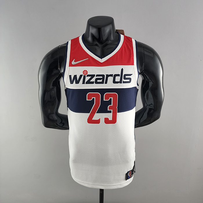 75th Anniversary JORDAN #23 Wizards Black Red White NBA Jersey-5952525