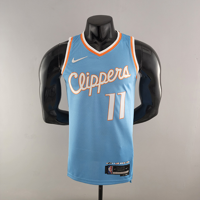 2022 WALL#11 Los Angeles Clippers City Edition NBA Jersey Blue-1232849