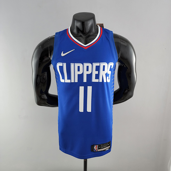 75th Anniversary WALL#11 Los Angeles Clippers NBA Jersey Blue-2706425