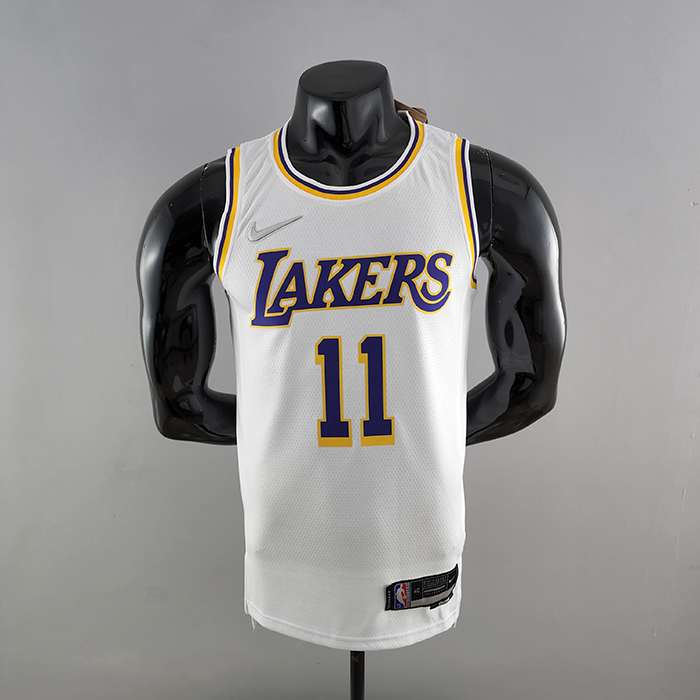 75th Anniversary IRVING #11 Los Angeles Lakers White NBA Jersey-238694