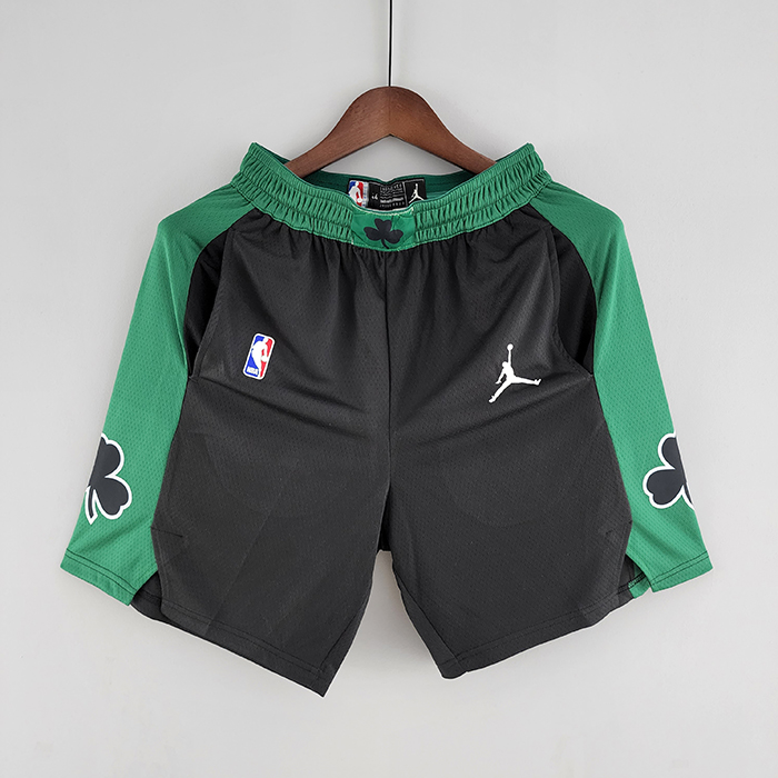 Boston Celtics NBA Shorts Black Green Trim-3424972