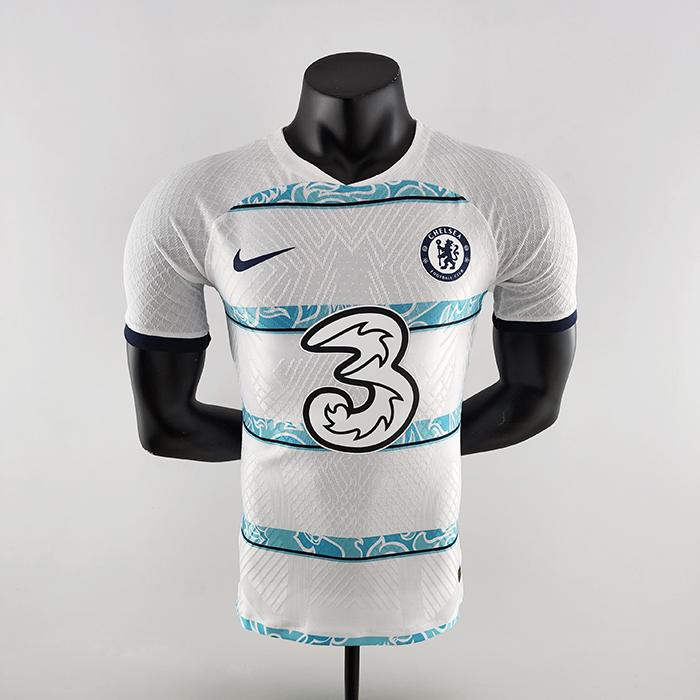 22/23 Chelsea away White Blue Jersey version short sleeve (player version)-3536605