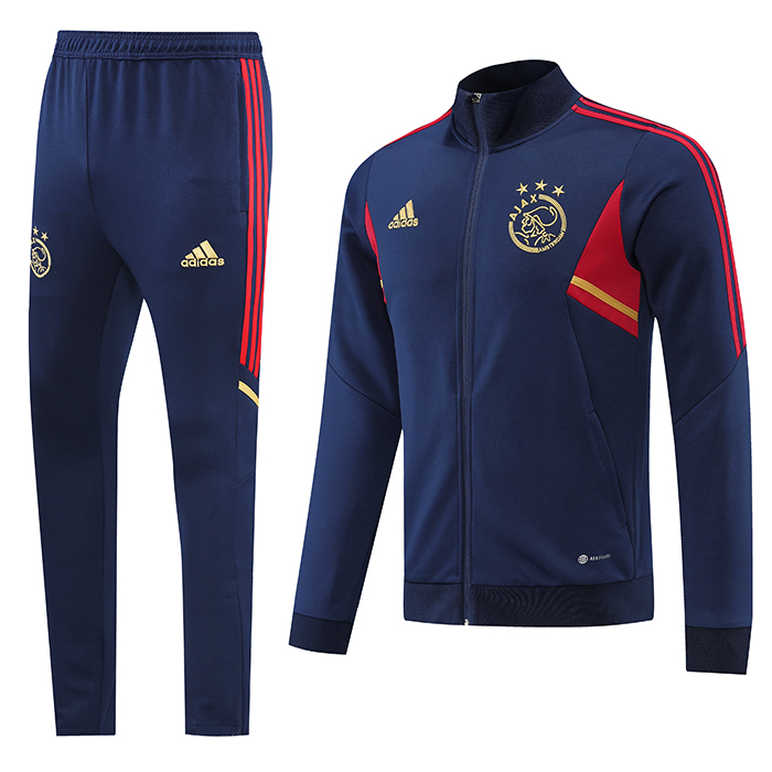 22/23 Ajax Jersey Navy Blue Edition Classic Training Suit (Top + Pant)-8843705