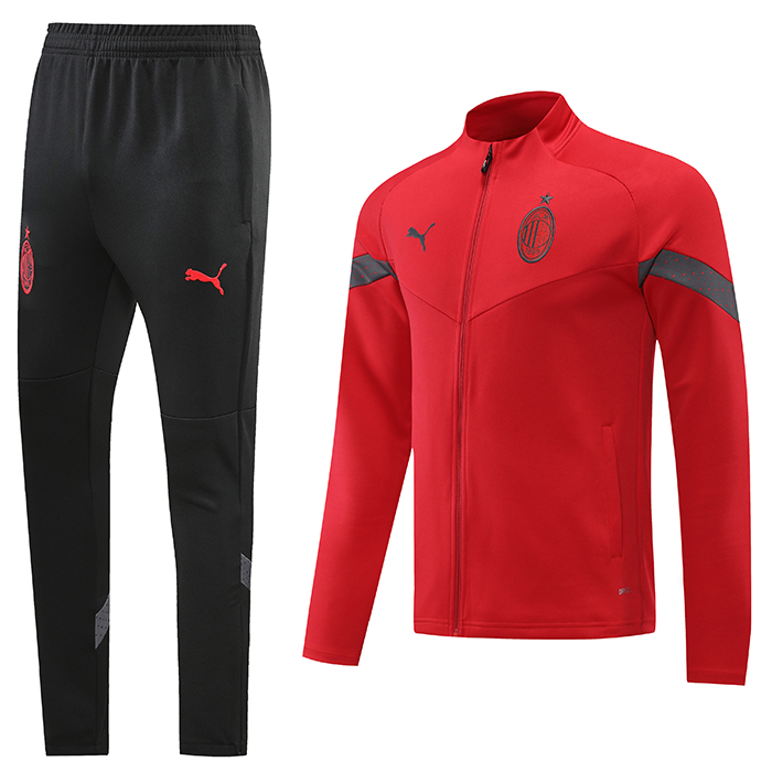 22/23 AC Milan Jersey Red Edition Classic Training Suit (Top + Pant)-7773064