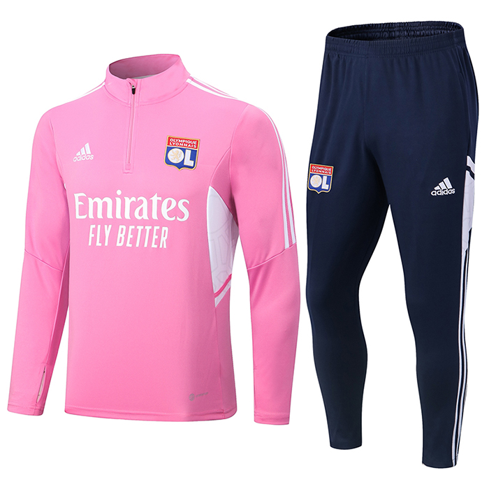 22/23 Lyon Jersey Pink Edition Classic Training Suit (Top + Pant)-7357966