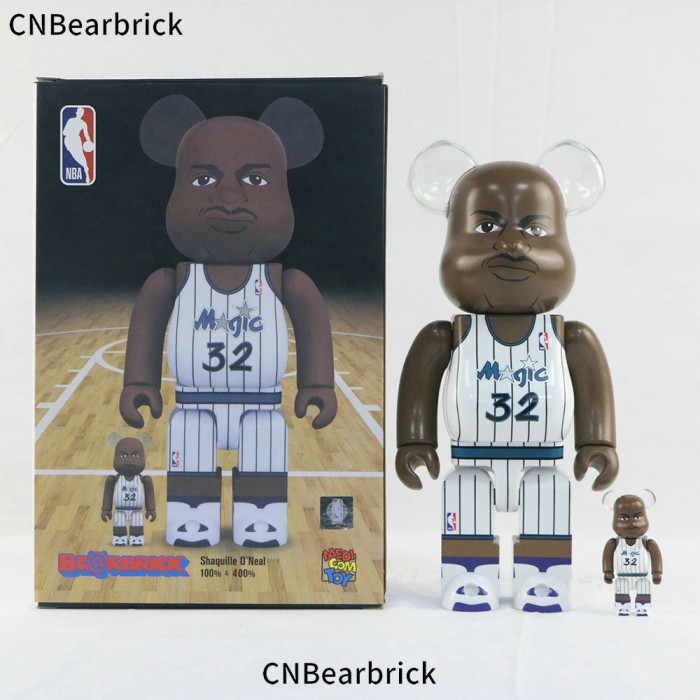 Bearbricks Star Series 70th Anniversary Building Block Bear 400%+100% Set 32 O'Neal White-2596802