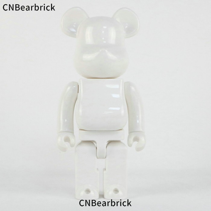 New Bearbrick building block bear 400% 28CM ABS joint violent bear tide play doll doll ornaments-All White-445585