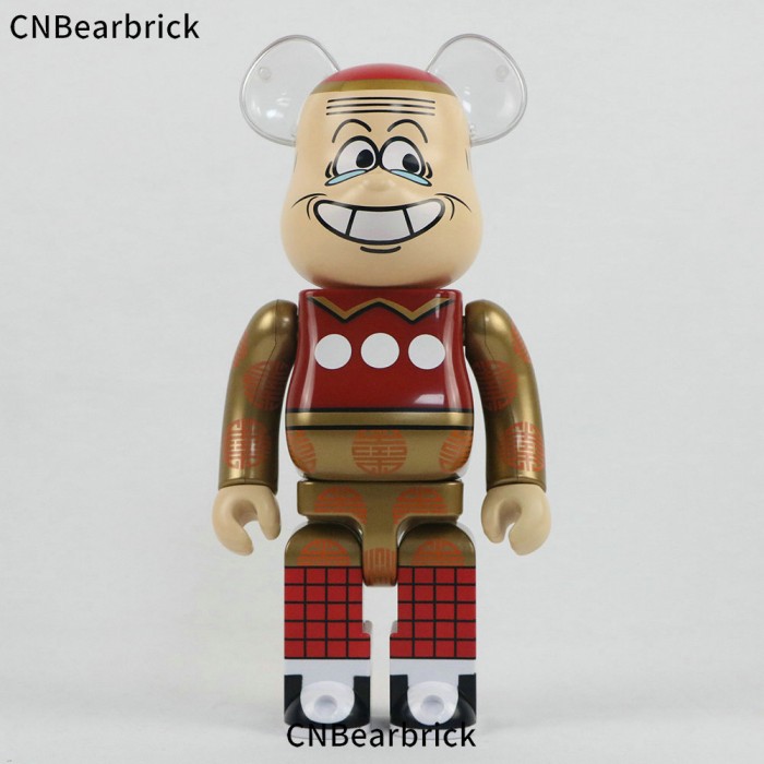 Bearbrick old master building block bear 400% 28CM tide play doll doll joint sound ABS violent bear ornament-4594454