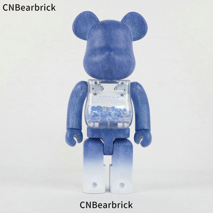 Bearbrick Cowboy Qianqiu Building Block Bear Exhibition Limited Trendy Doll Doll Ornament-Blue-6625824