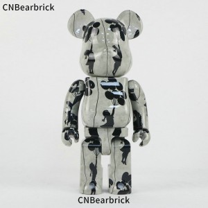 Bearbrick Banksy Balloon Girl Building Block Bear 400% 28CM Tide Play Doll Violent Bear Doll Ornament-691722