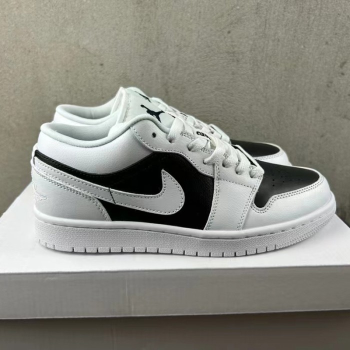 Air Jordan 1 Low AJ1 Running Shoes-White/Black